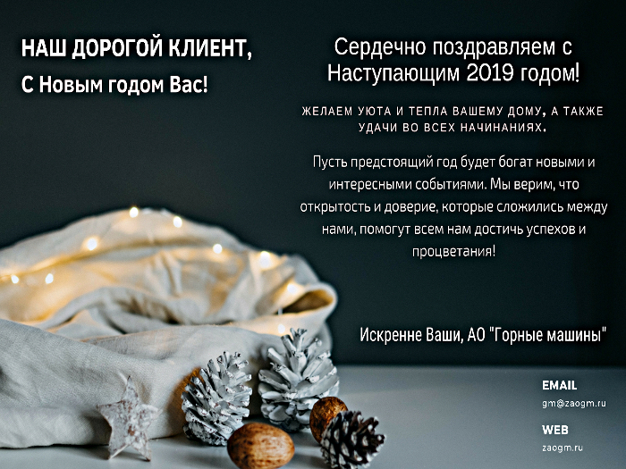С наступающим Новым 2019 годом!