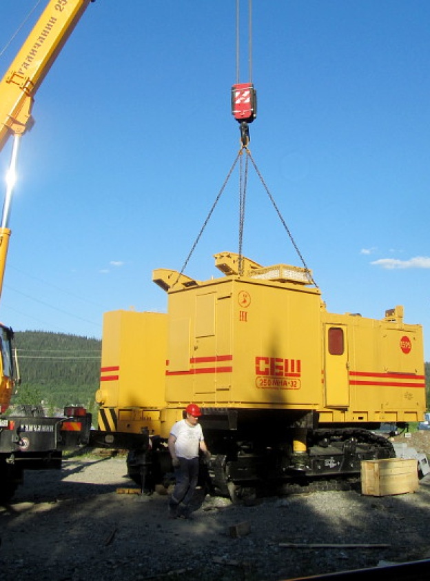 Процесс сборки буровых станков СБШ-250МНА-32